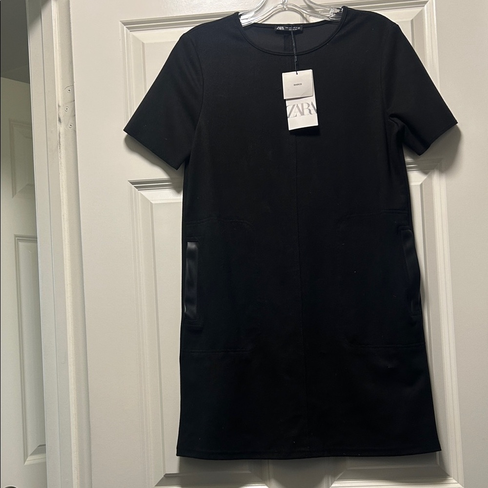 Zara Black Mini Dress Small NWT
